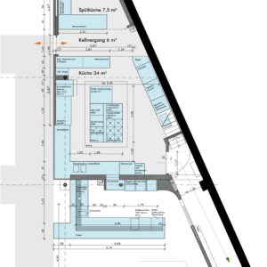 Die Große Halle ist mit Empfangstresen, Garderobe, zwei Bars, Bestuhlung und Tischen, Bühne, Licht-, Ton- und Videotechnik sowie Profiküche großzügig ausgestattet. In der Galerie finden sich Küchenzeile, Bestuhlung und Tische, Licht-, Ton- und Videotechnik und separat nutzbare sanitäre Anlagen.